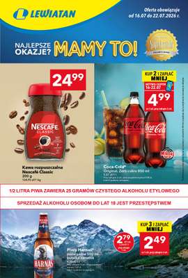 LEWIATAN - gazetka promocyjna Gazetka „MAMY TO w Lewiatanie” od czwartku 16.07 do środy 22.07