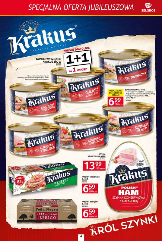 Selgros - gazetka promocyjna Specjalna oferta jubileuszowa od czwartku 16.07 do środy 29.07 - strona 4