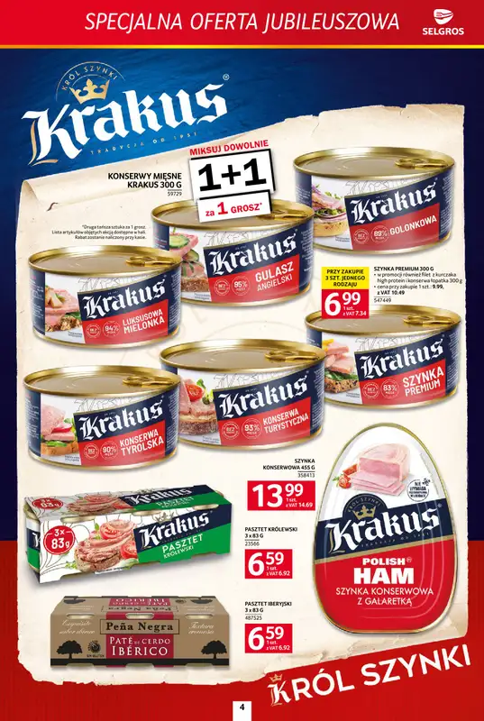 Selgros - gazetka promocyjna Specjalna oferta jubileuszowa od czwartku 16.07 do środy 29.07 - strona 4