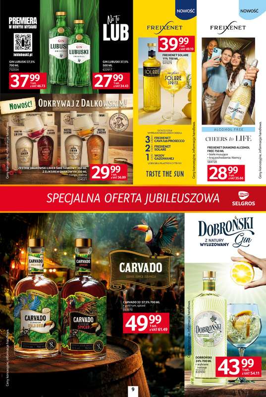 Selgros - gazetka promocyjna Specjalna oferta jubileuszowa od czwartku 16.07 do środy 29.07 - strona 9