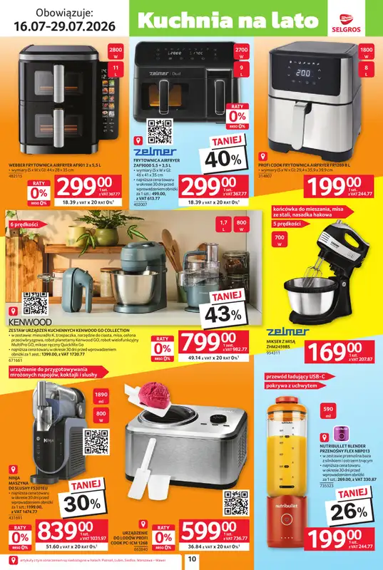 Selgros - gazetka promocyjna Katalog Lato na całego od czwartku 16.07 do środy 29.07 - strona 10