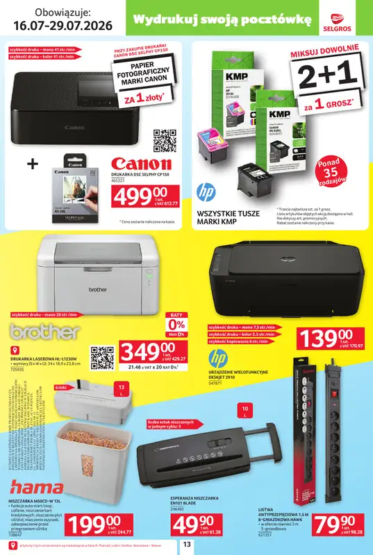 Selgros - gazetka promocyjna Katalog Lato na całego od czwartku 16.07 do środy 29.07 - strona 13