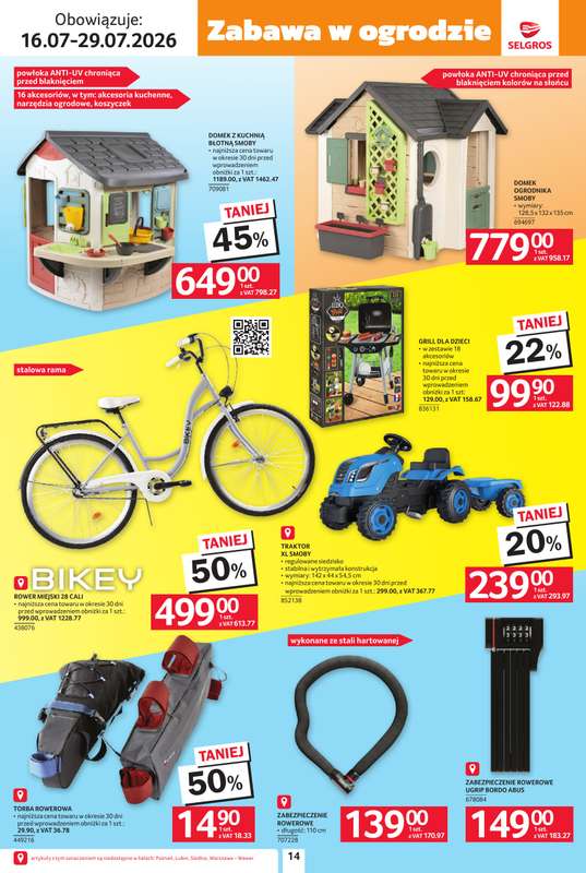 Selgros - gazetka promocyjna Katalog Lato na całego od czwartku 16.07 do środy 29.07 - strona 14