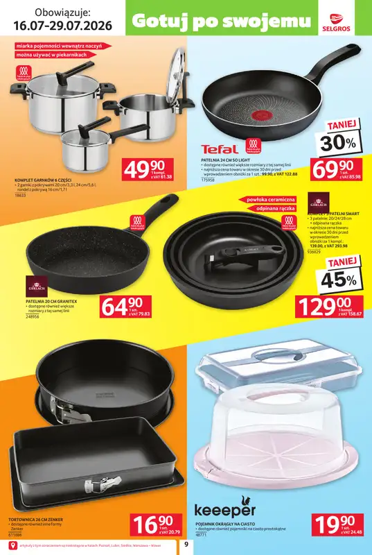 Selgros - gazetka promocyjna Katalog Lato na całego od czwartku 16.07 do środy 29.07 - strona 9
