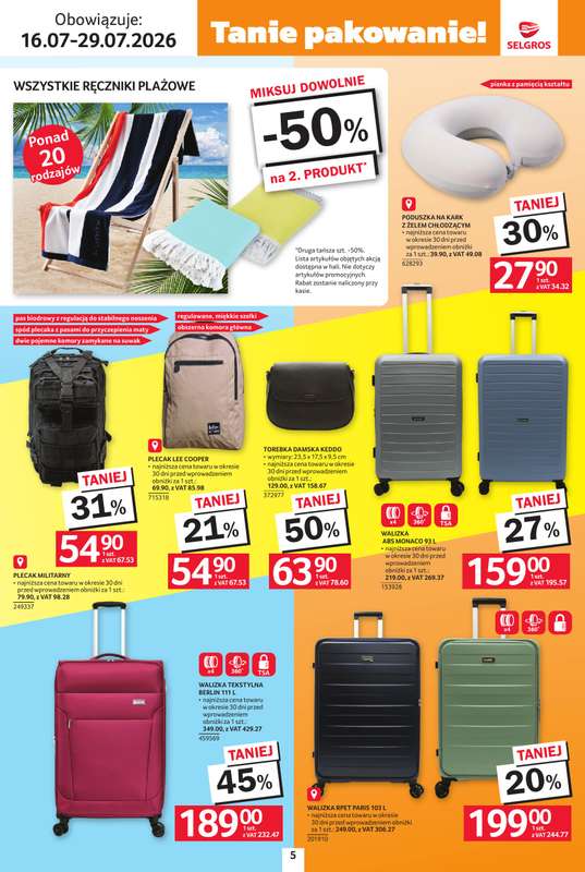 Selgros - gazetka promocyjna Katalog Lato na całego od czwartku 16.07 do środy 29.07 - strona 5