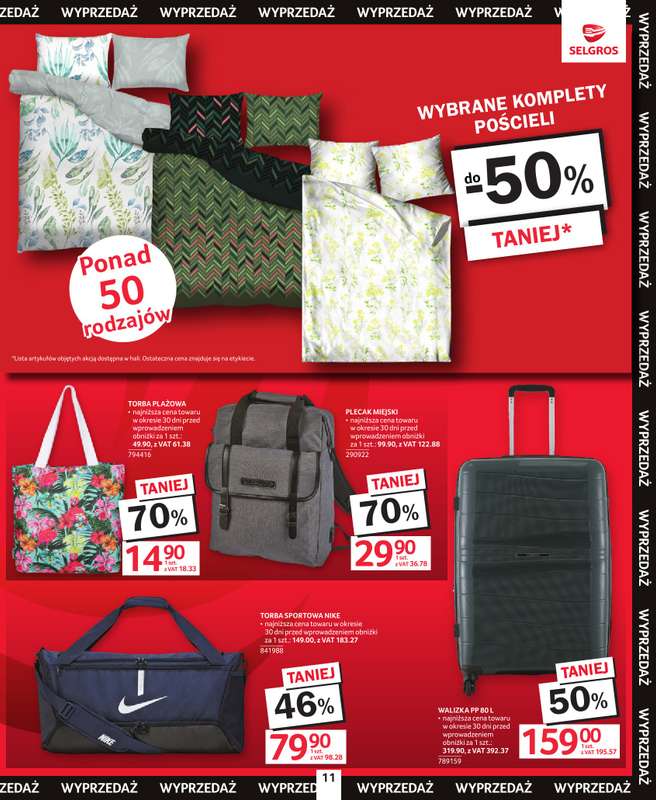 Selgros - gazetka promocyjna Katalog Totalna Wyprzedaż od czwartku 16.07 do środy 29.07 - strona 11