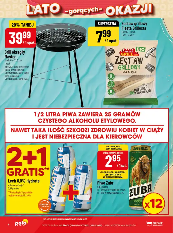 POLOmarket - gazetka promocyjna Katalog Lato od środy 15.07 do wtorku 21.07 - strona 6