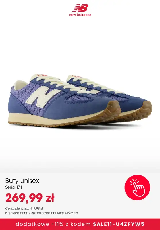 New Balance - gazetka promocyjna Extra -11% na SALE z kodem! od poniedziałku 13.07 do niedzieli 19.07 - strona 11