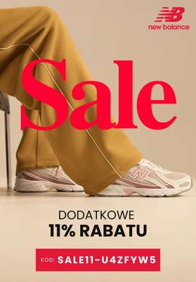 New Balance - gazetka promocyjna Extra -11% na SALE z kodem! od poniedziałku 13.07 do niedzieli 19.07