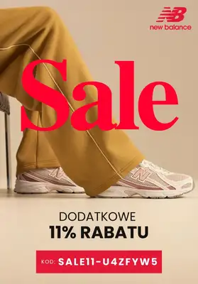 New Balance - gazetka promocyjna Extra -11% na SALE z kodem! od poniedziałku 13.07 do niedzieli 19.07