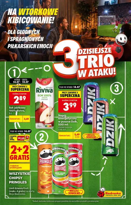Biedronka - gazetka promocyjna Wtorkowe kibicowanie  