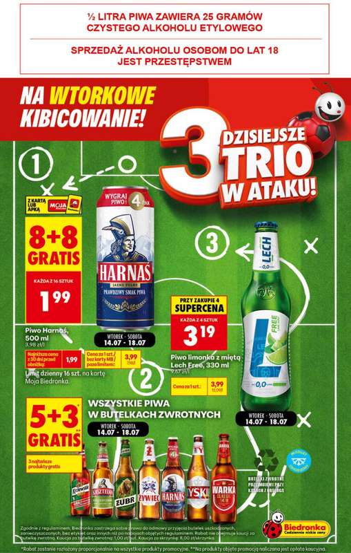 Biedronka - gazetka promocyjna Wtorkowe kibicowanie od wtorku 14.07 do wtorku 14.07 - strona 4