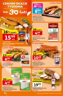Auchan - gazetka promocyjna Gazetka 30 Lat Hipermarket Auchan od czwartku 16.07 do środy 22.07 - strona 18