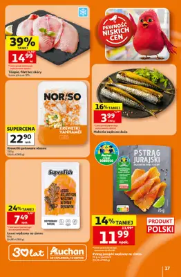 Auchan - gazetka promocyjna Gazetka 30 Lat Hipermarket Auchan od czwartku 16.07 do środy 22.07 - strona 17