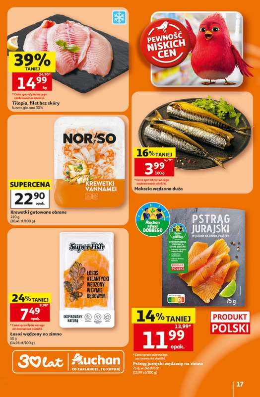 Auchan - gazetka promocyjna Gazetka 30 Lat Hipermarket Auchan od czwartku 16.07 do środy 22.07 - strona 17