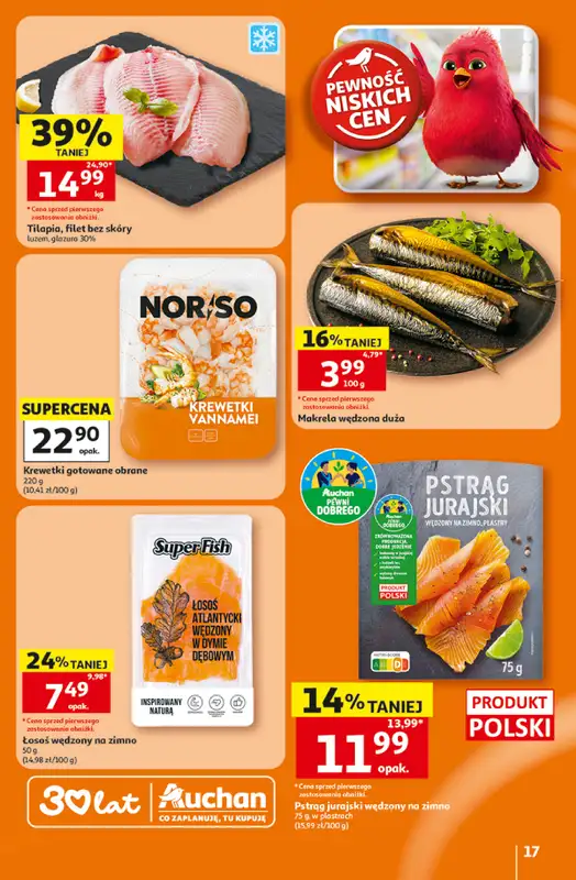 Auchan - gazetka promocyjna Gazetka 30 Lat Hipermarket Auchan od czwartku 16.07 do środy 22.07 - strona 17