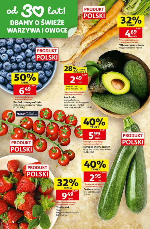 Auchan - gazetka promocyjna Gazetka 30 Lat Hipermarket Auchan od czwartku 16.07 do środy 22.07 - strona 4