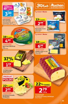 Auchan - gazetka promocyjna Gazetka 30 Lat Hipermarket Auchan od czwartku 16.07 do środy 22.07 - strona 21