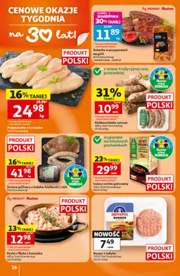 Auchan - gazetka promocyjna Gazetka 30 Lat Hipermarket Auchan od czwartku 16.07 do środy 22.07 - strona 16