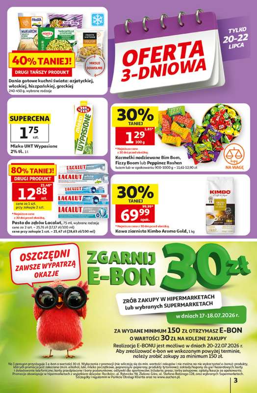 Auchan - gazetka promocyjna Gazetka 30 Lat Hipermarket Auchan od czwartku 16.07 do środy 22.07 - strona 3