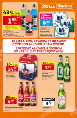 Auchan - gazetka promocyjna Gazetka 30 Lat Hipermarket Auchan od czwartku 16.07 do środy 22.07 - strona 29