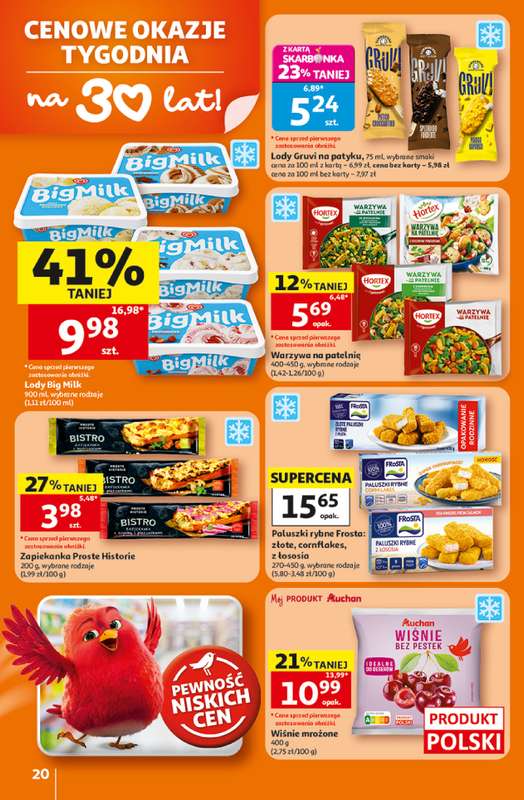 Auchan - gazetka promocyjna Gazetka 30 Lat Hipermarket Auchan od czwartku 16.07 do środy 22.07 - strona 20
