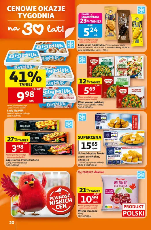 Auchan - gazetka promocyjna Gazetka 30 Lat Hipermarket Auchan od czwartku 16.07 do środy 22.07 - strona 20