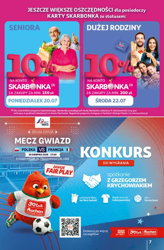 Auchan - gazetka promocyjna Gazetka 30 Lat Hipermarket Auchan od czwartku 16.07 do środy 22.07 - strona 7