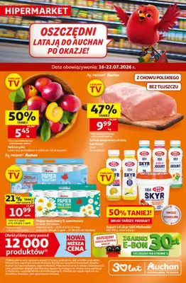 Auchan - gazetka promocyjna Gazetka 30 Lat Hipermarket Auchan od czwartku 16.07 do środy 22.07