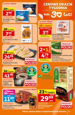 Auchan - gazetka promocyjna Gazetka 30 Lat Supermarket Auchan od czwartku 16.07 do środy 22.07 - strona 5