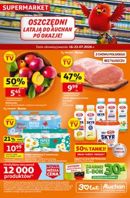 Auchan - gazetka promocyjna Gazetka 30 Lat Supermarket Auchan od czwartku 16.07 do środy 22.07