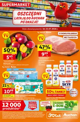 Auchan - gazetka promocyjna Gazetka 30 Lat Supermarket Auchan od czwartku 16.07 do środy 22.07