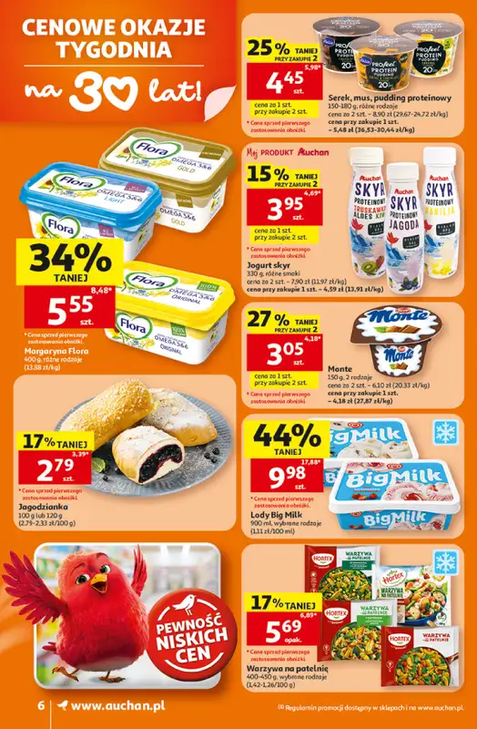 Auchan - gazetka promocyjna Gazetka 30 Lat Supermarket Auchan od czwartku 16.07 do środy 22.07 - strona 6