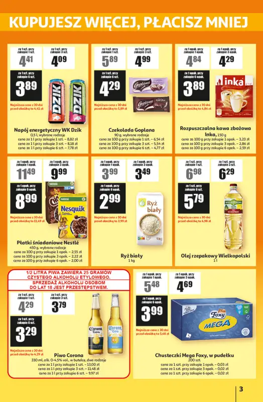Auchan - gazetka promocyjna Gazetka ATAC Hiper Discount od czwartku 16.07 do środy 05.08 - strona 3