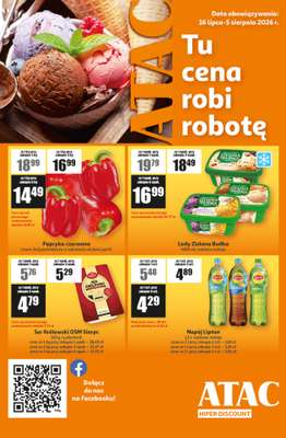 Auchan - gazetka promocyjna Gazetka ATAC Hiper Discount od czwartku 16.07 do środy 05.08