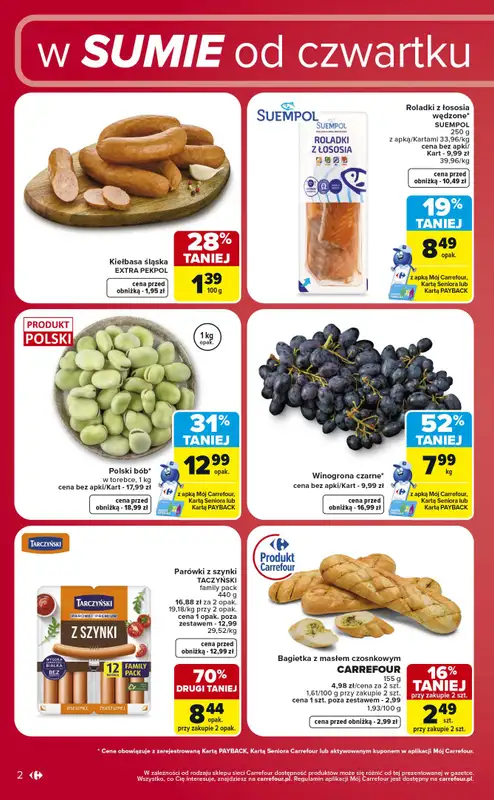 Carrefour - gazetka promocyjna W sumie od czwartku weekend okazji od czwartku 16.07 do soboty 18.07 - strona 2