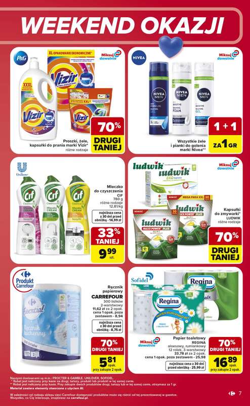 Carrefour - gazetka promocyjna W sumie od czwartku weekend okazji od czwartku 16.07 do soboty 18.07 - strona 7
