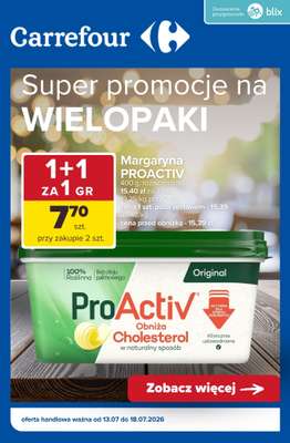 Carrefour - gazetka promocyjna Super promocje na WIELOPAKI! od wtorku 14.07 do soboty 18.07