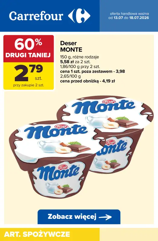 Carrefour - gazetka promocyjna Super promocje na WIELOPAKI! od wtorku 14.07 do soboty 18.07 - strona 7