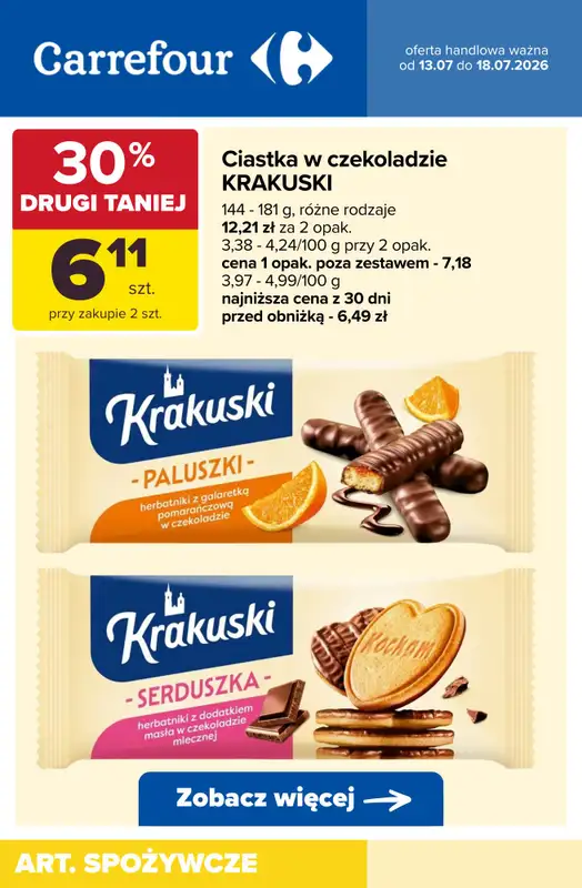 Carrefour - gazetka promocyjna Super promocje na WIELOPAKI! od wtorku 14.07 do soboty 18.07 - strona 8