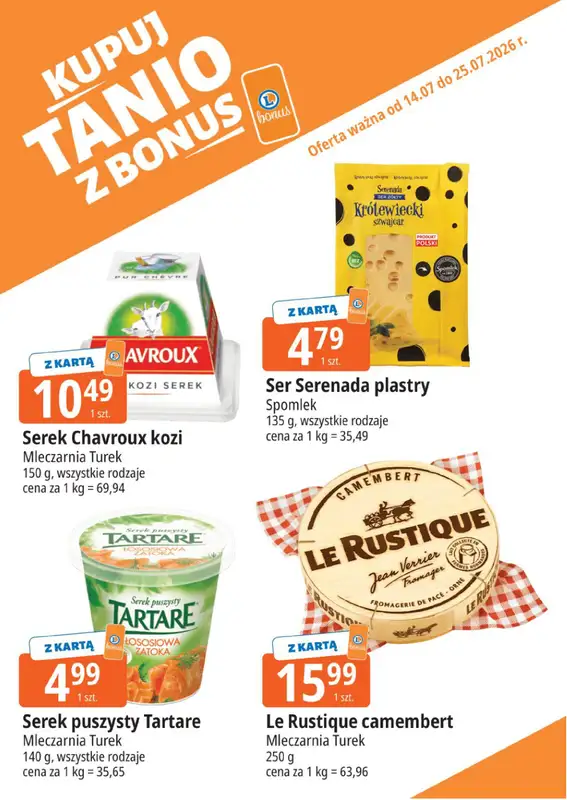 Leclerc - gazetka promocyjna Kupuj tanio z bonus od wtorku 14.07 do soboty 25.07 - strona 6