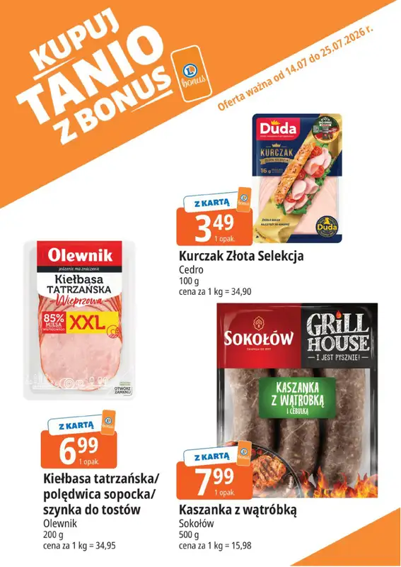 Leclerc - gazetka promocyjna Kupuj tanio z bonus od wtorku 14.07 do soboty 25.07 - strona 9
