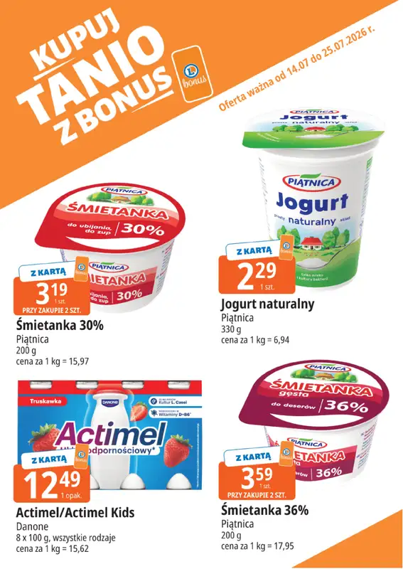 Leclerc - gazetka promocyjna Kupuj tanio z bonus od wtorku 14.07 do soboty 25.07 - strona 4