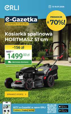 ERLI - gazetka promocyjna Praca wre! – sprawdź HITy Erli od środy 15.07 do niedzieli 19.07