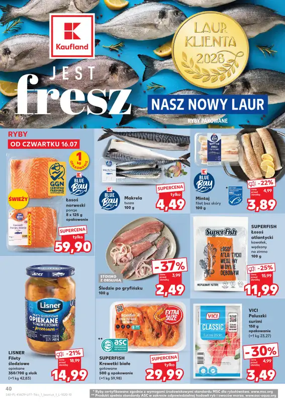Kaufland - gazetka promocyjna Gazetka Tygodnia  do środy 22.07 - strona 40