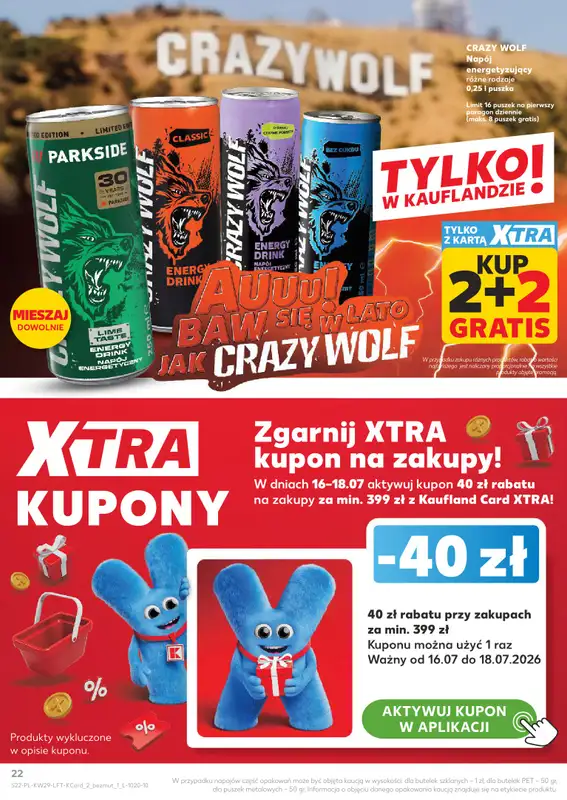 Kaufland - gazetka promocyjna Gazetka Tygodnia  do środy 22.07 - strona 22