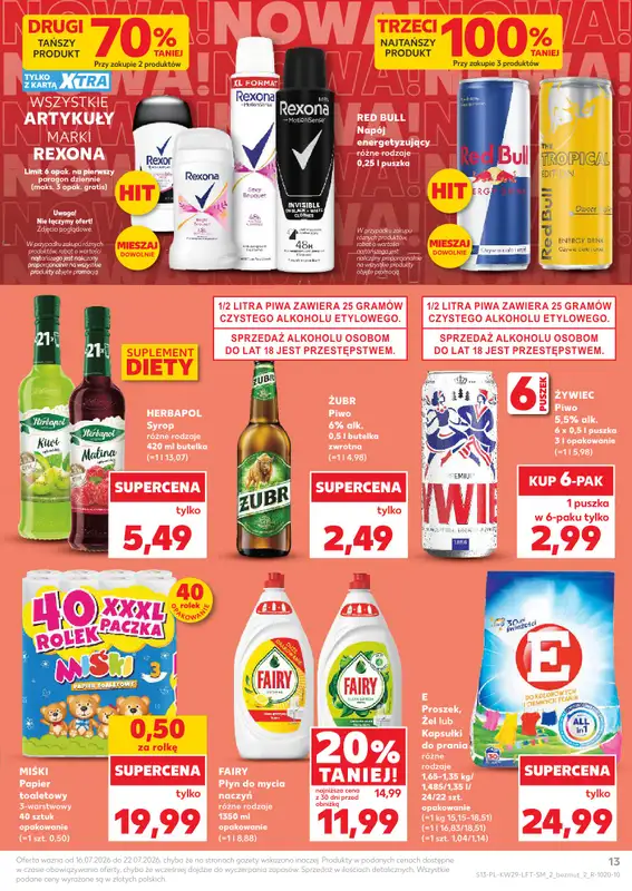 Kaufland - gazetka promocyjna Gazetka Tygodnia  do środy 22.07 - strona 13