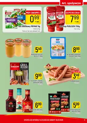 Delikatesy Piotruś Pan - gazetka promocyjna Gazetka od wtorku 14.07 do soboty 18.07 - strona 9