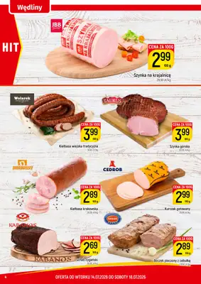 Delikatesy Piotruś Pan - gazetka promocyjna Gazetka od wtorku 14.07 do soboty 18.07 - strona 4