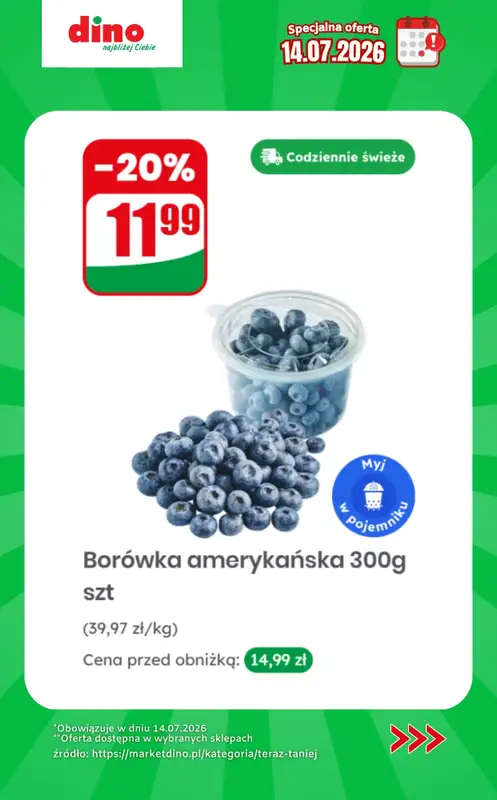 Dino - gazetka promocyjna Specjalna oferta na 14.07.2026 - promocje spoza gazetki od wtorku 14.07 do wtorku 14.07 - strona 4